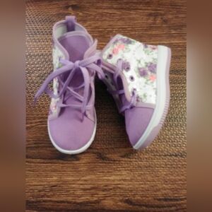 Floral Purple Kids Shoes